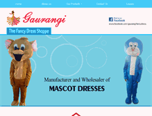 Tablet Screenshot of fancydressindia.com